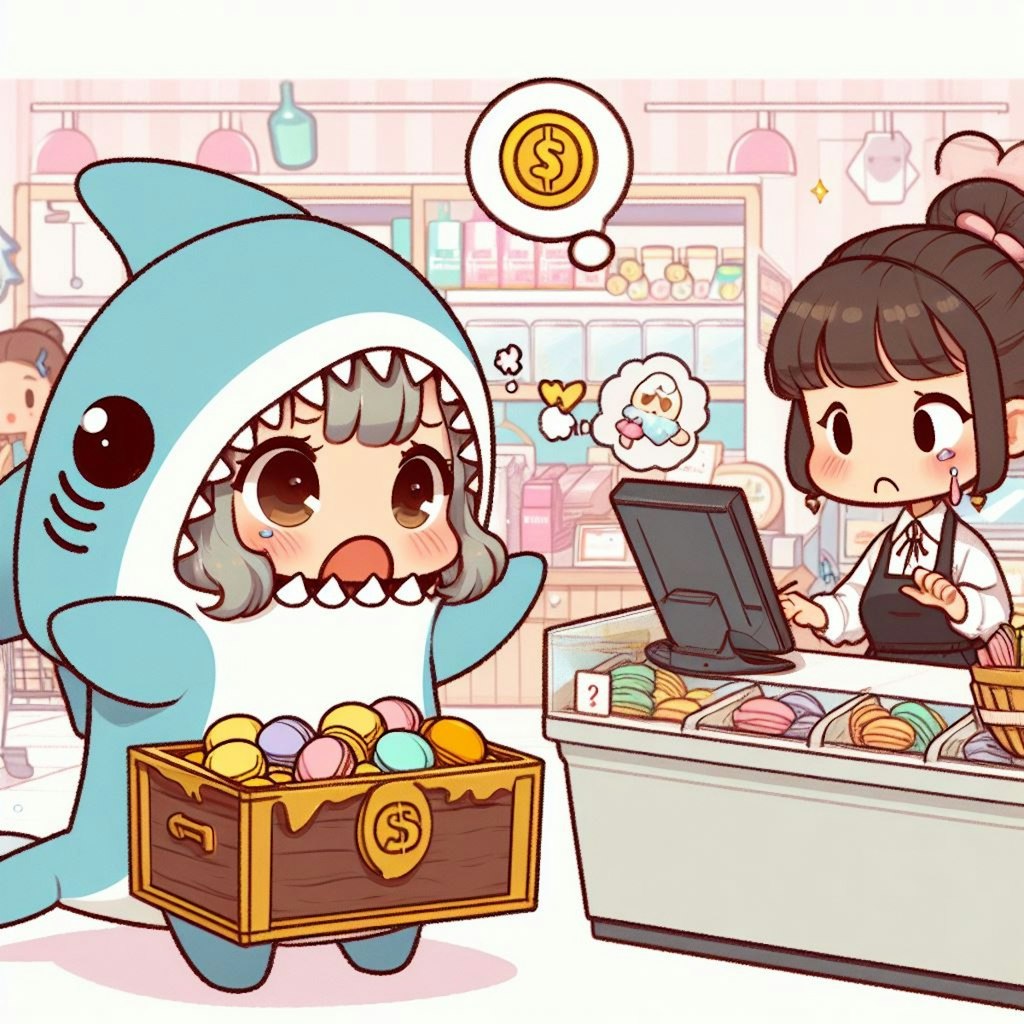 古いお金は使えません ～マカロンください～