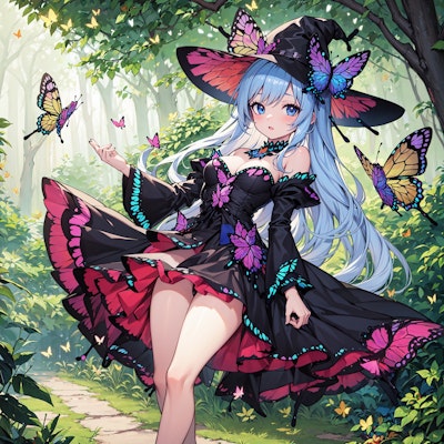 蝶の魔女 森の小道