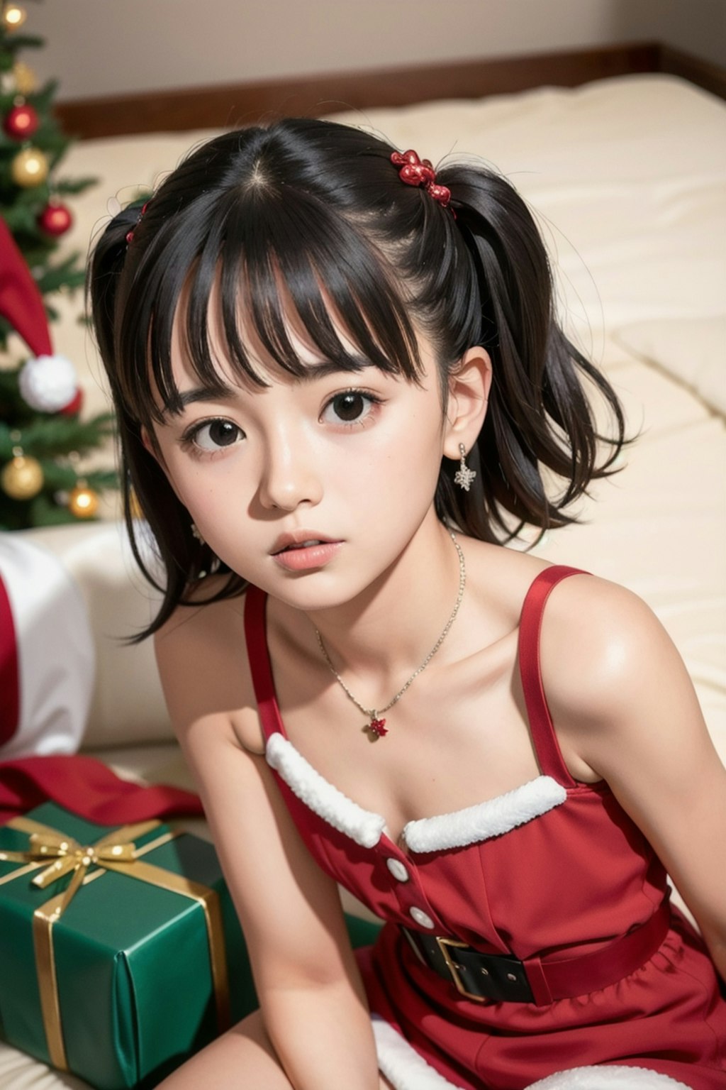 【クリスマス】サイドアップの女の子