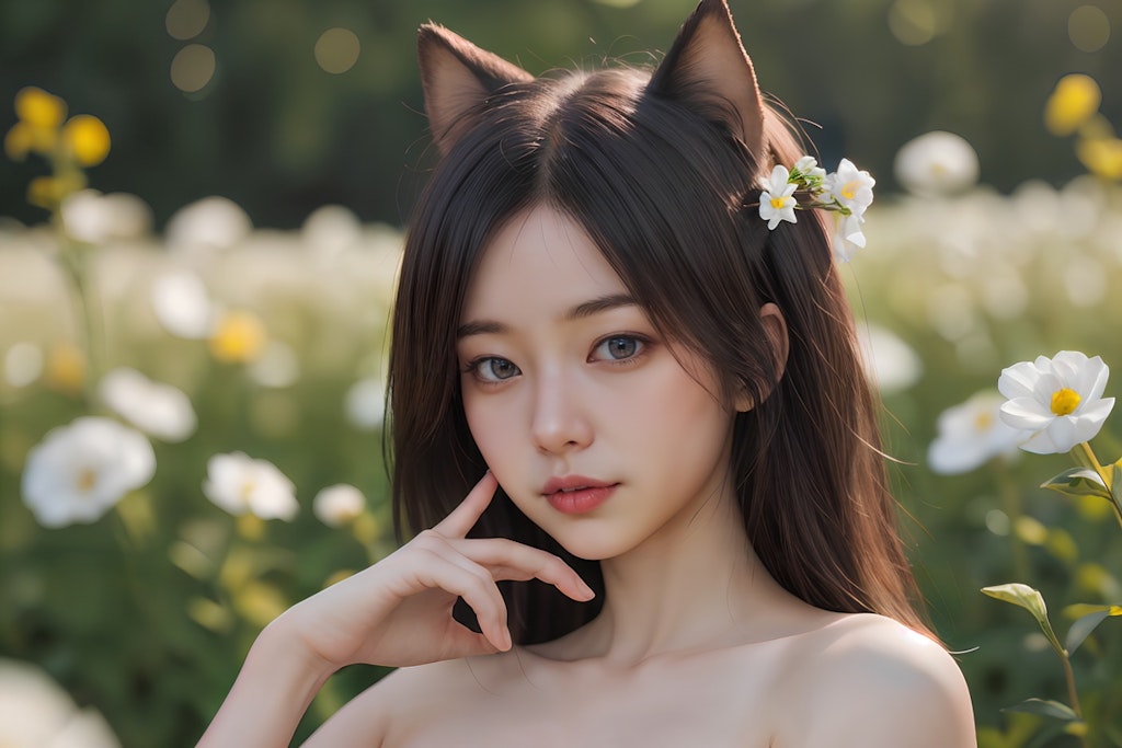 猫耳の美女