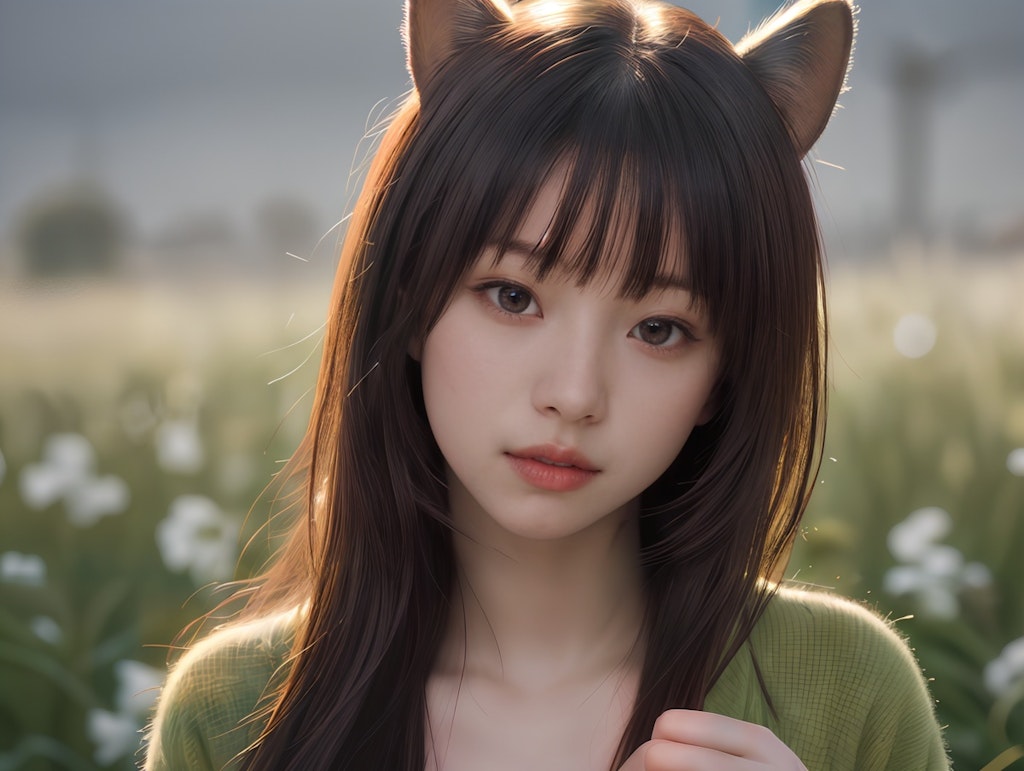 猫耳の美女