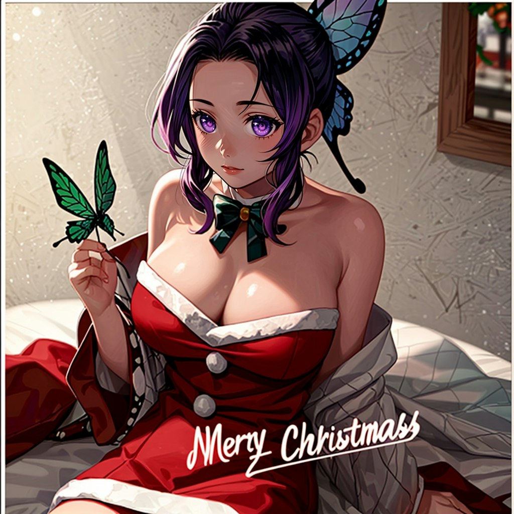 胡蝶しのぶが魅せるセクシーサンタ！鬼滅の刃の世界で楽しむメリークリスマス