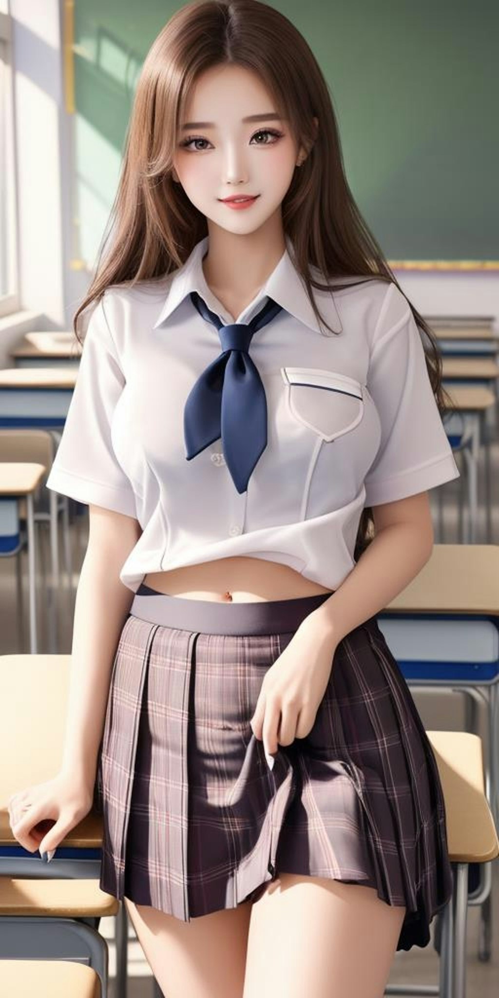 茶髪女子高生