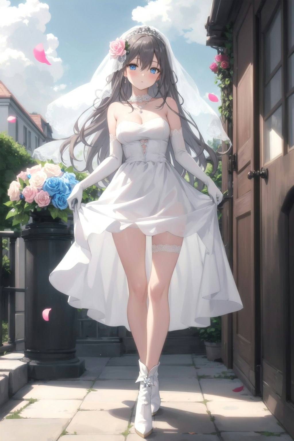 Wedding dress girl