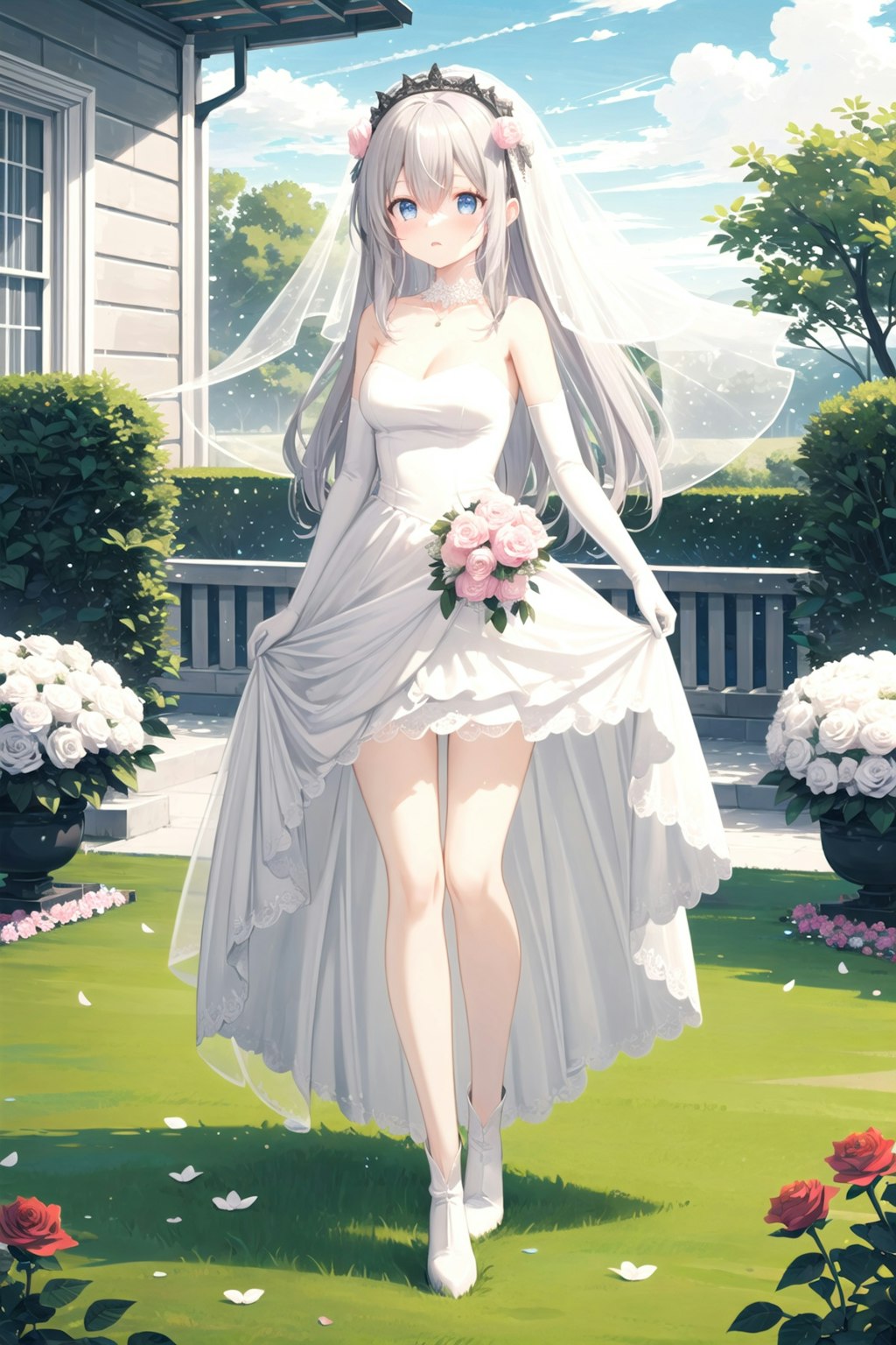 Wedding dress girl