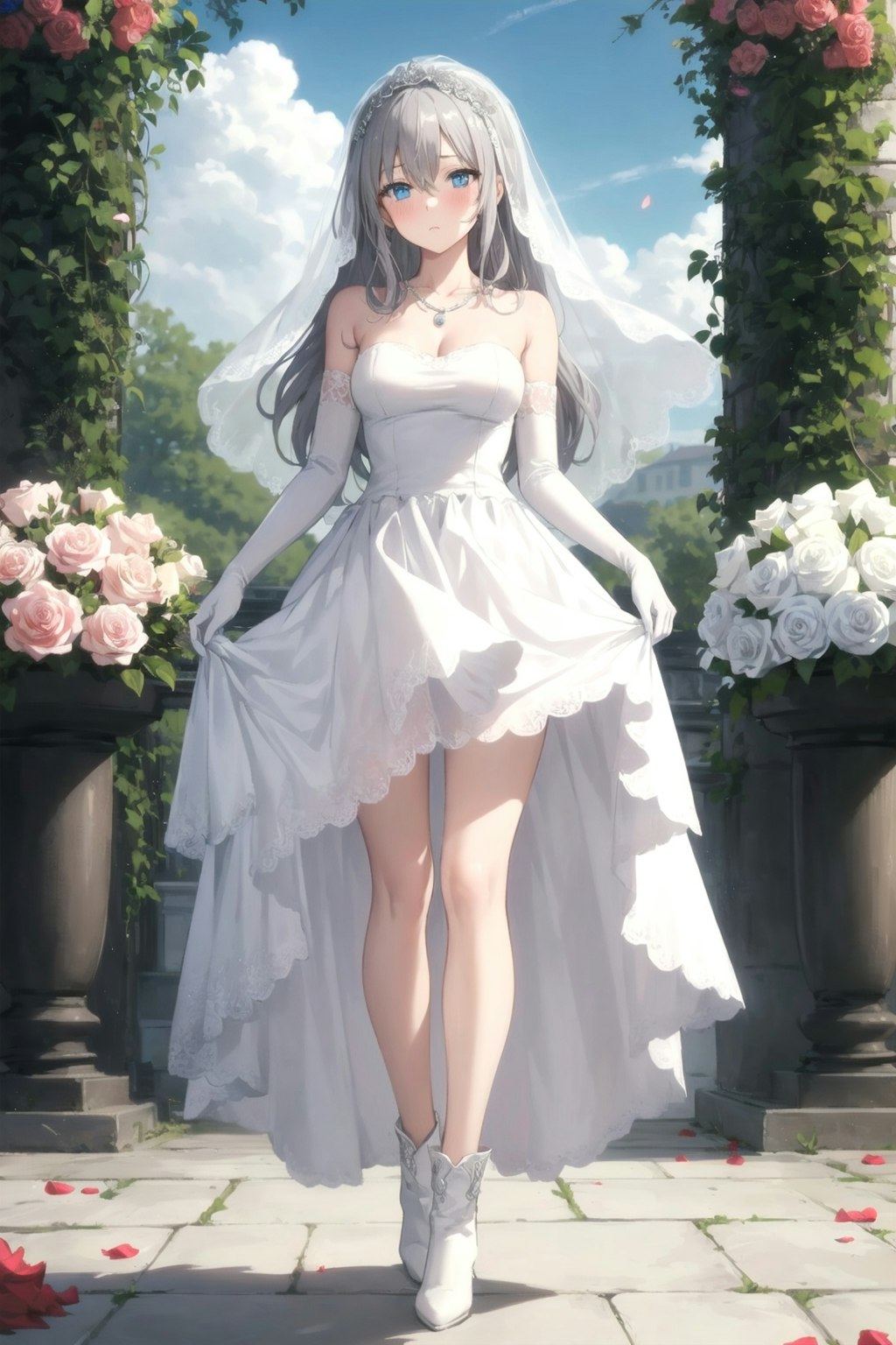 Wedding dress girl