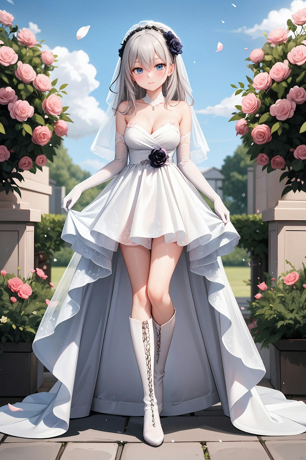 Wedding dress girl