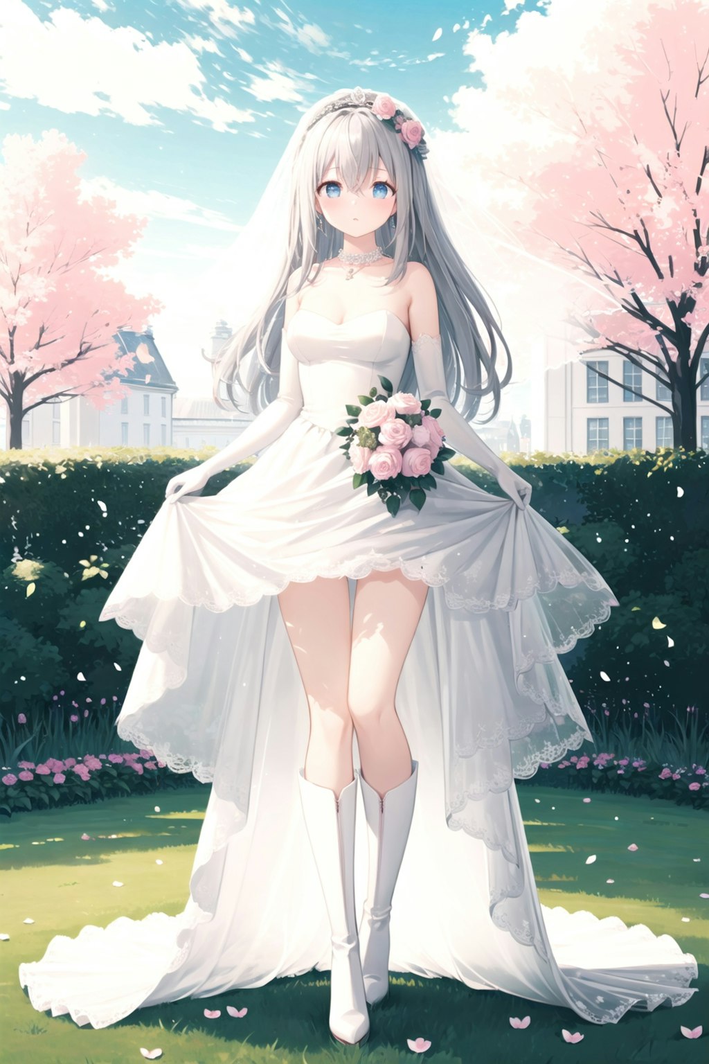 Wedding dress girl