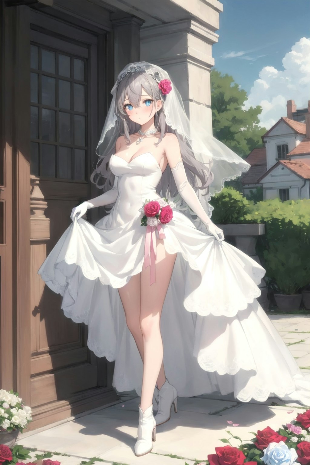 Wedding dress girl