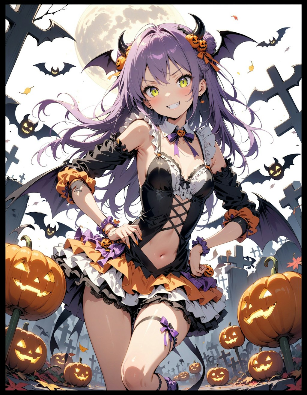 ハロウィンの悪魔娘