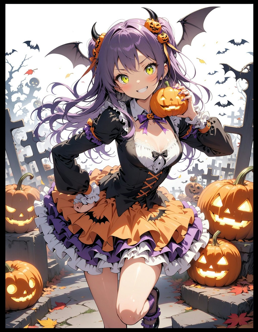 ハロウィンの悪魔娘