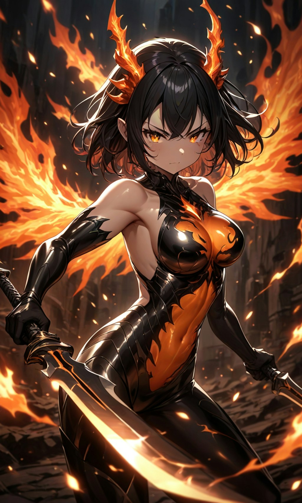 Flame dragon girl