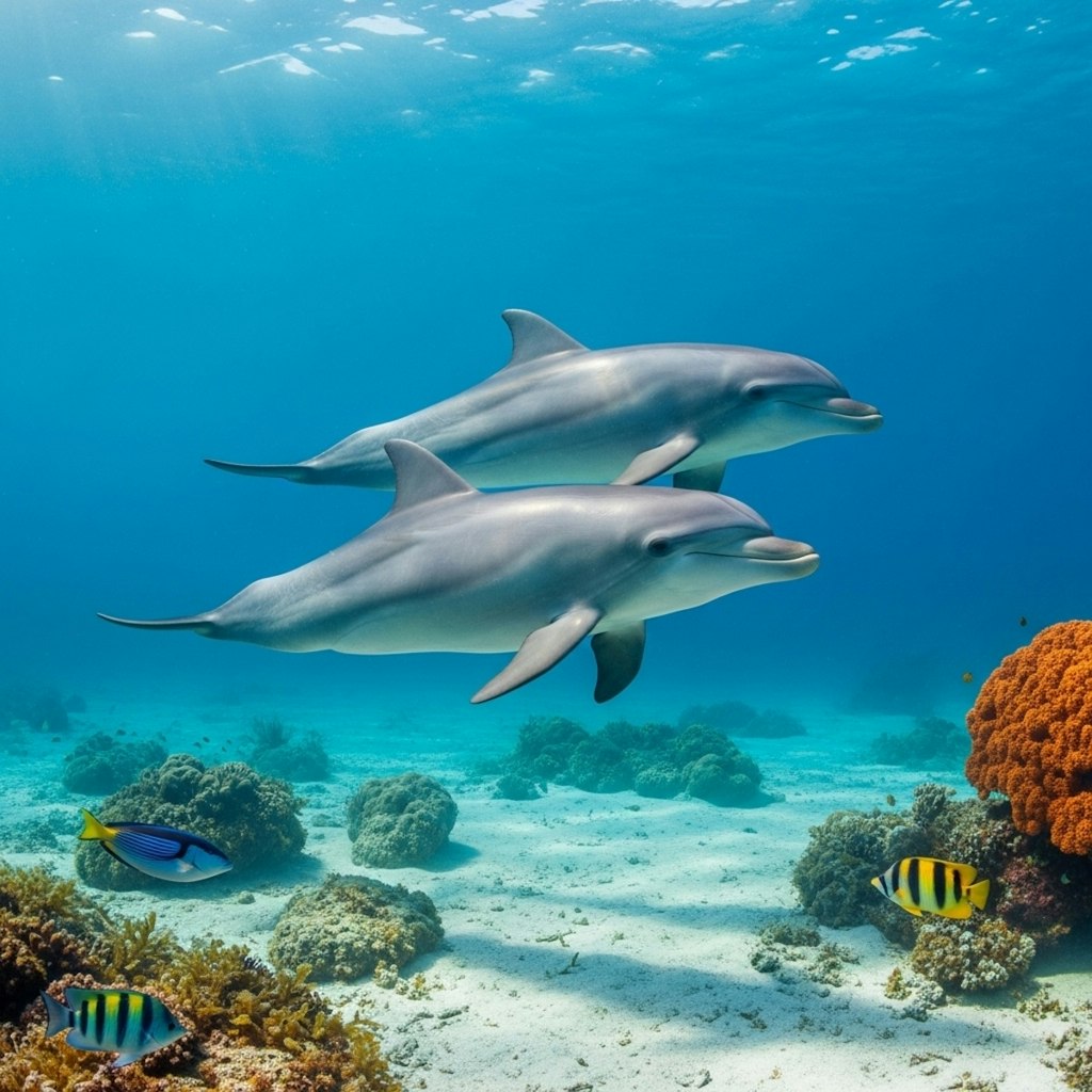 イルカの居る海