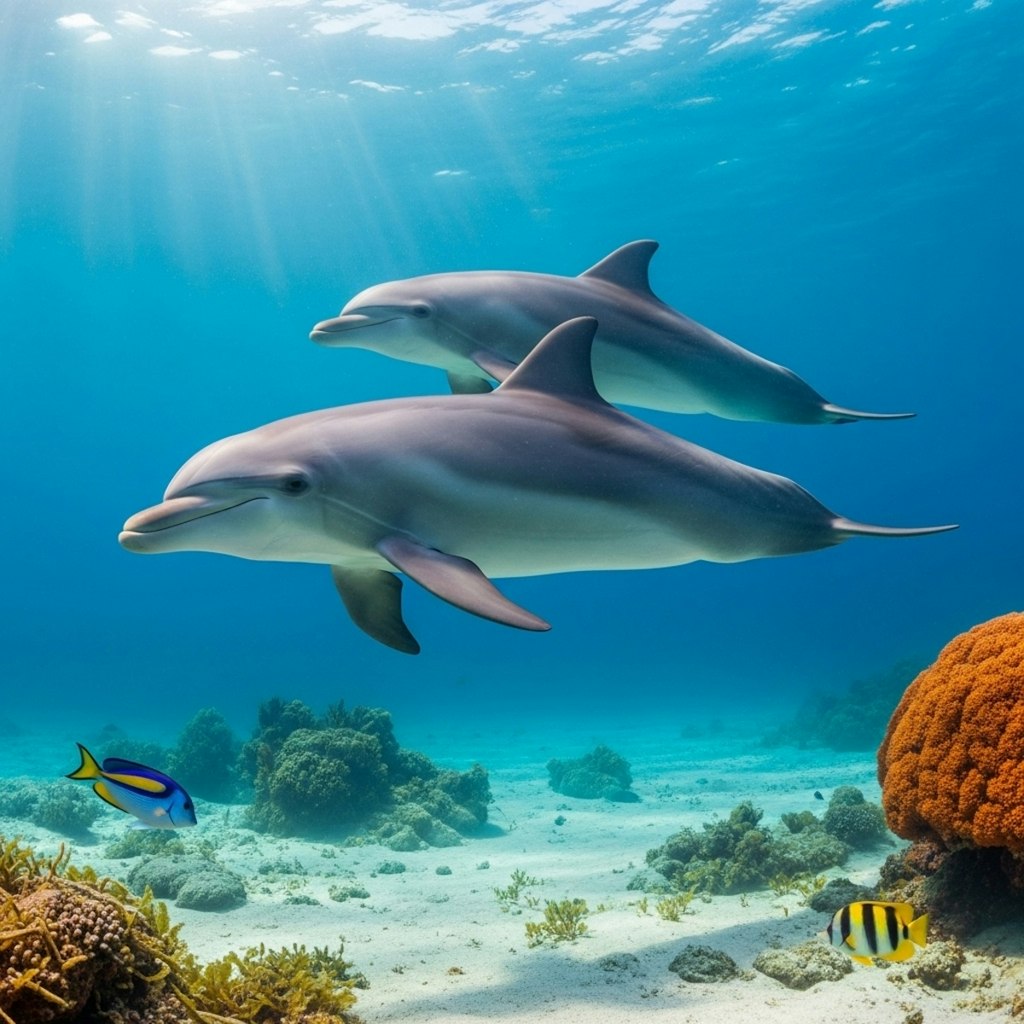 イルカの居る海
