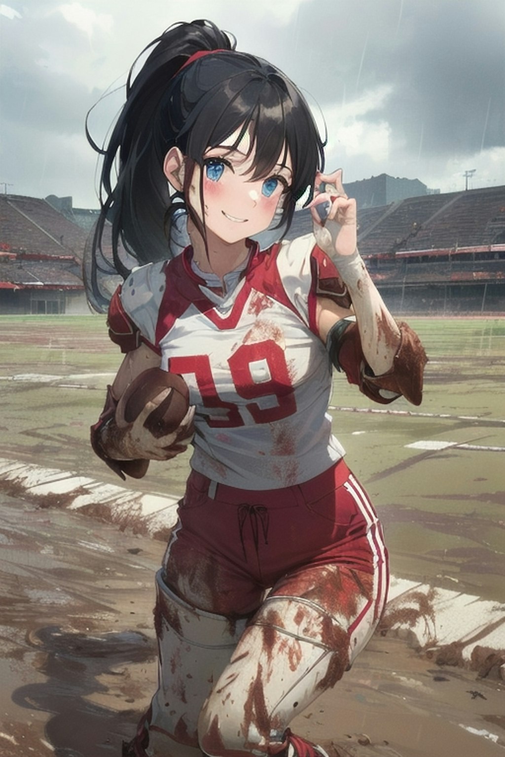 🏈泥まみれの女子アメフト 67(+今日は自分の誕生日!)