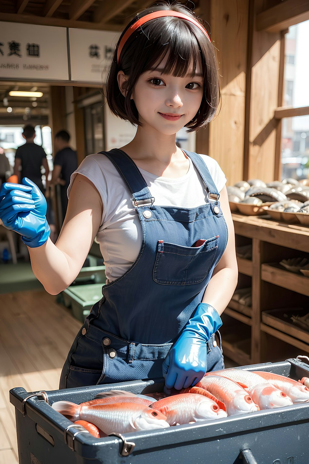このおサカナちゃん鮮度イーヨ！