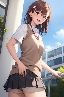 みこっちゃんの制服姿 / Mikoto in school uniform