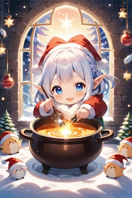 Elf preparing a meal 58