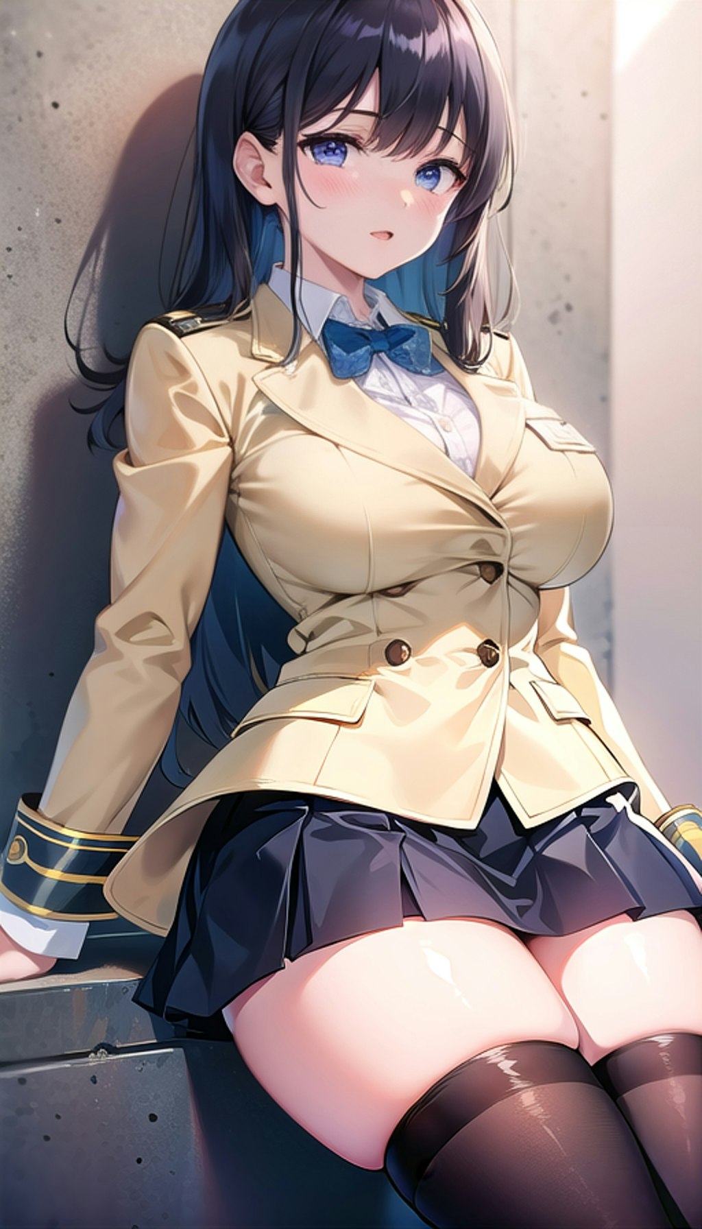 クリーム色の制服