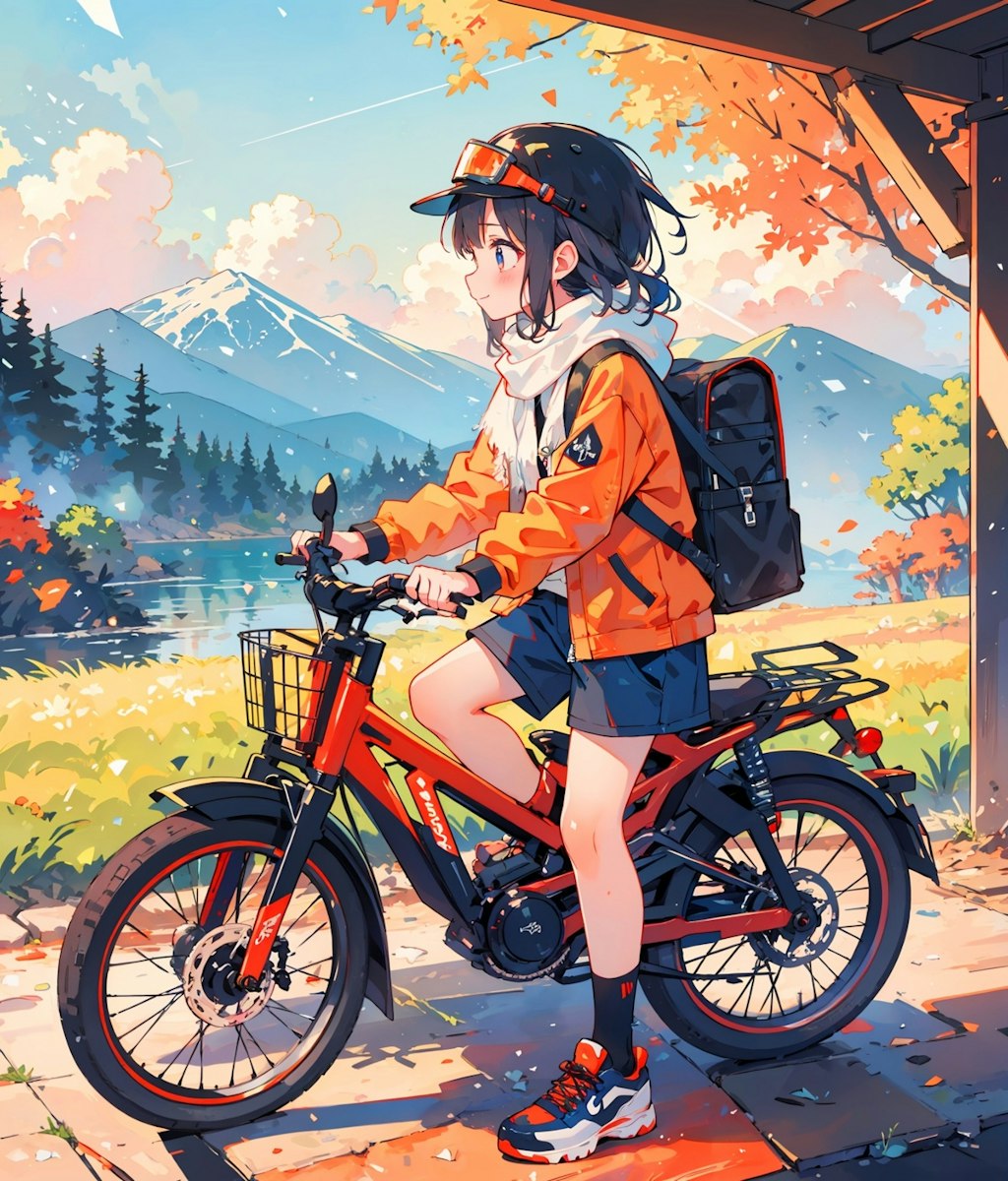 サイクリング少女