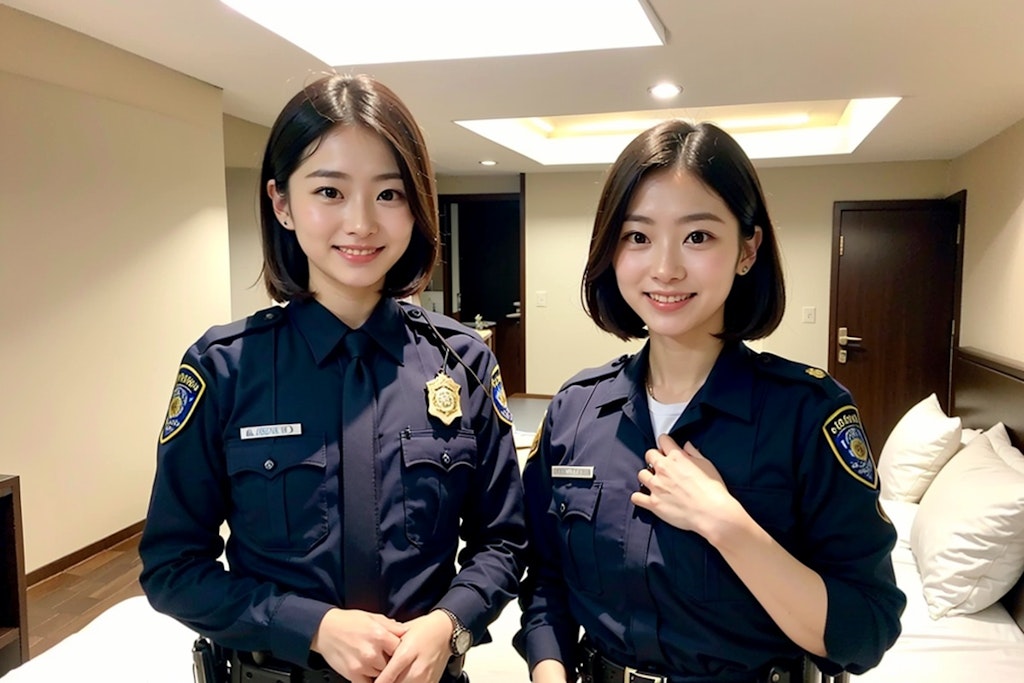 婦警コスプレやってみた