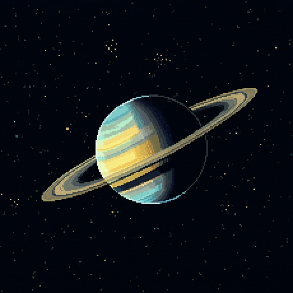 土星のドット絵