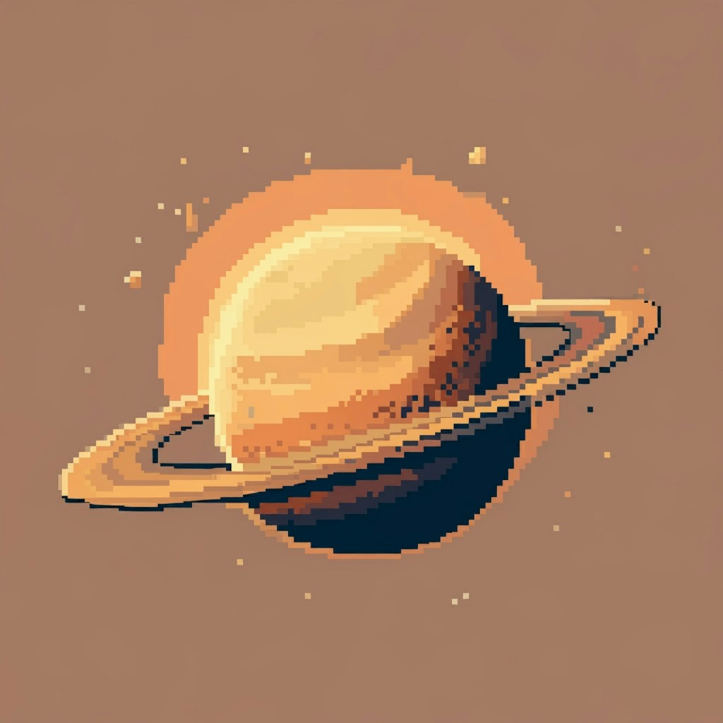 土星のドット絵