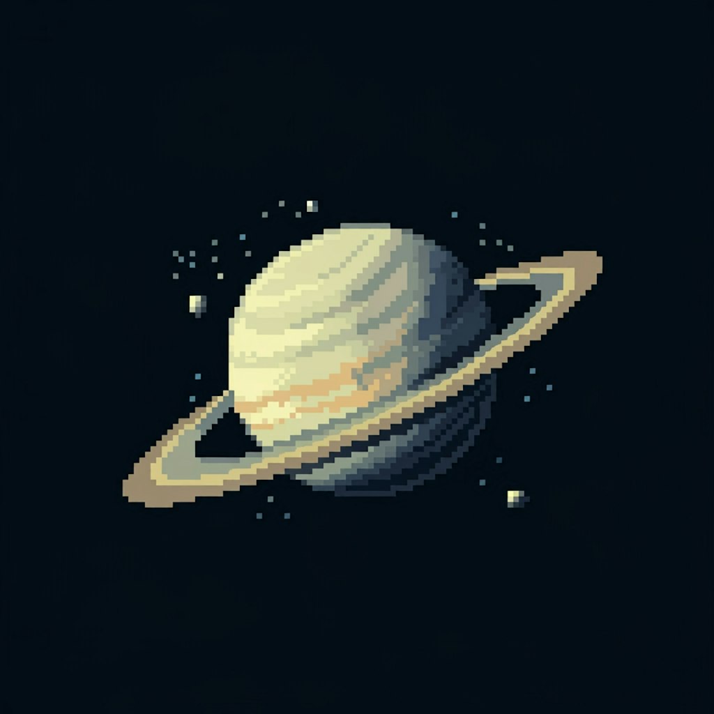 土星のドット絵