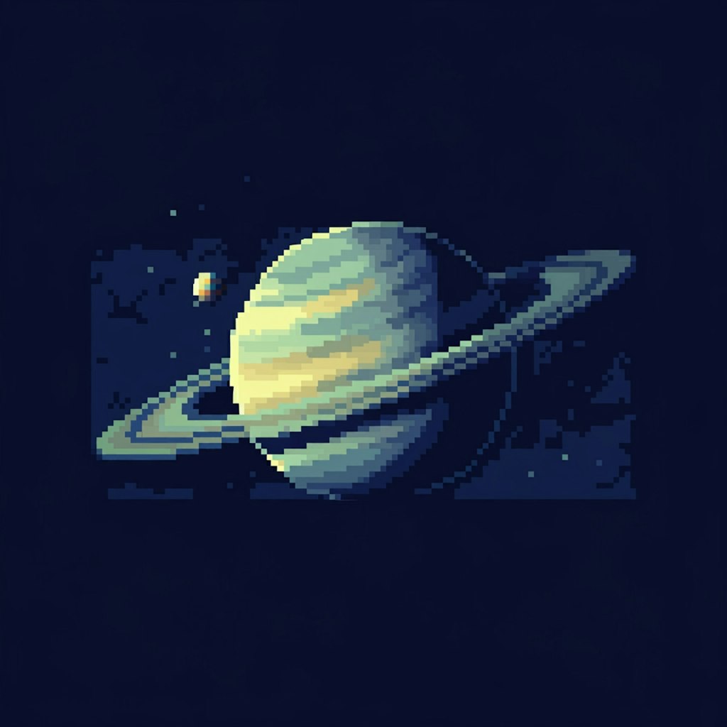 土星のドット絵