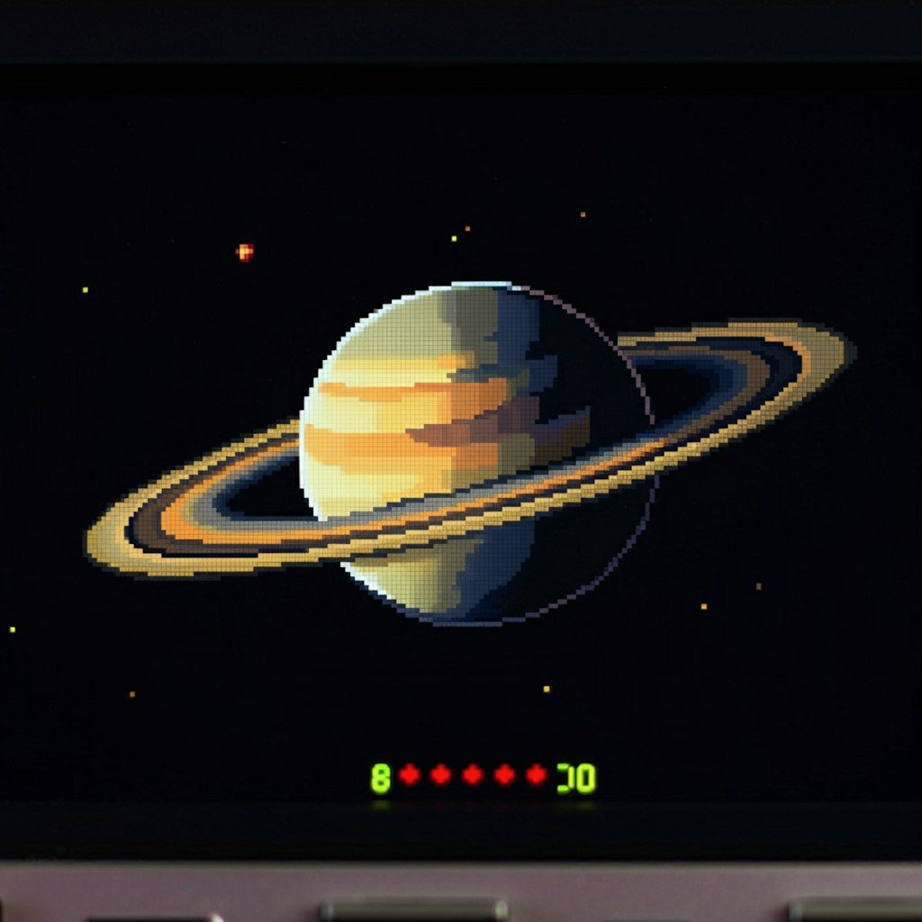 土星のドット絵