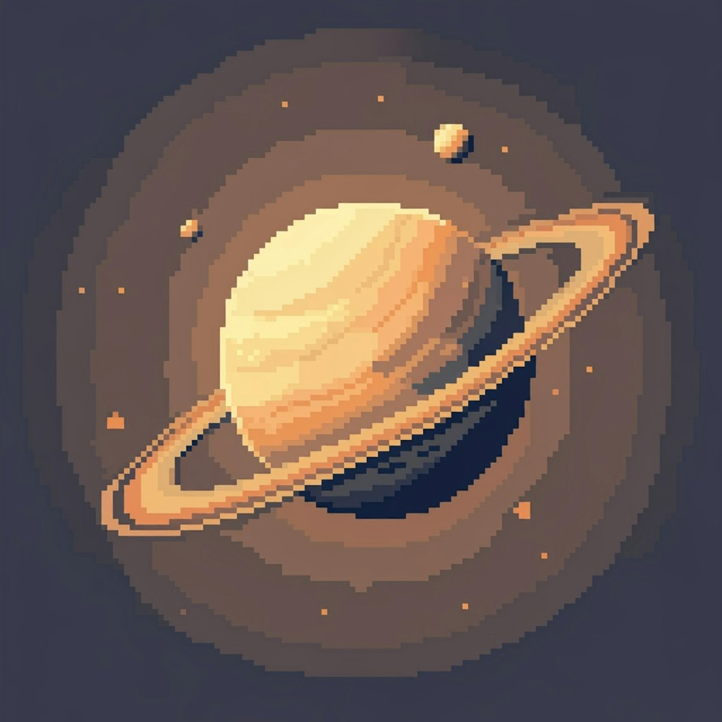 土星のドット絵