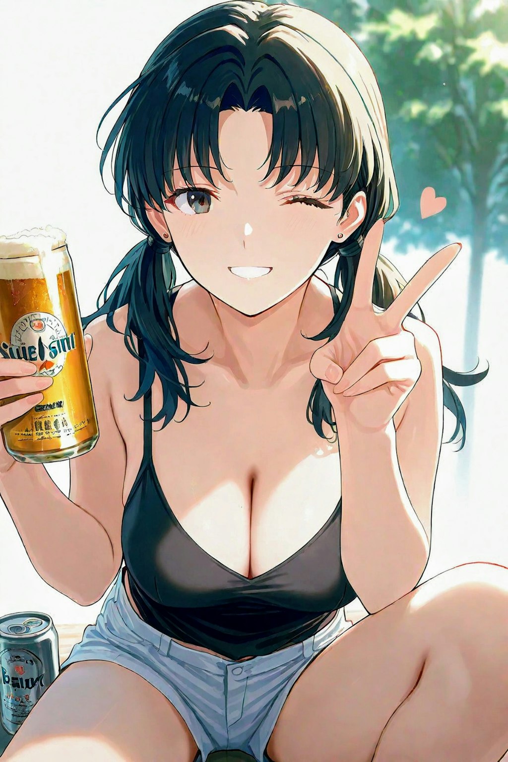黒髪ローツインテ葛城さん