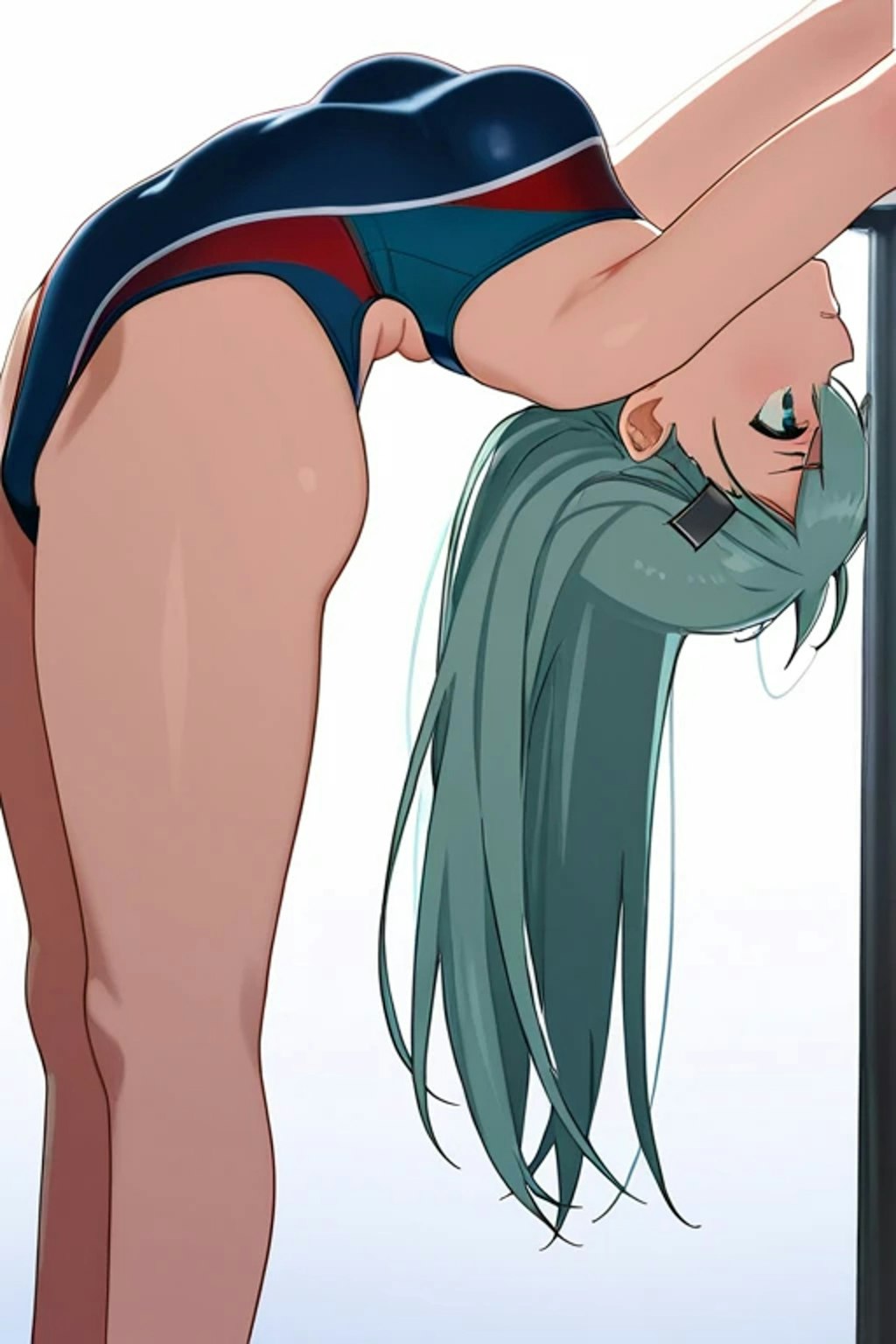競泳水着　後ろ反り8