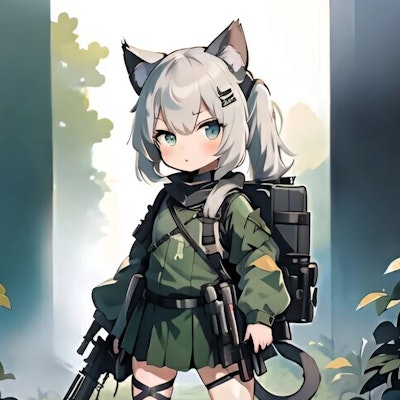 Cat Soldier ろりねこ