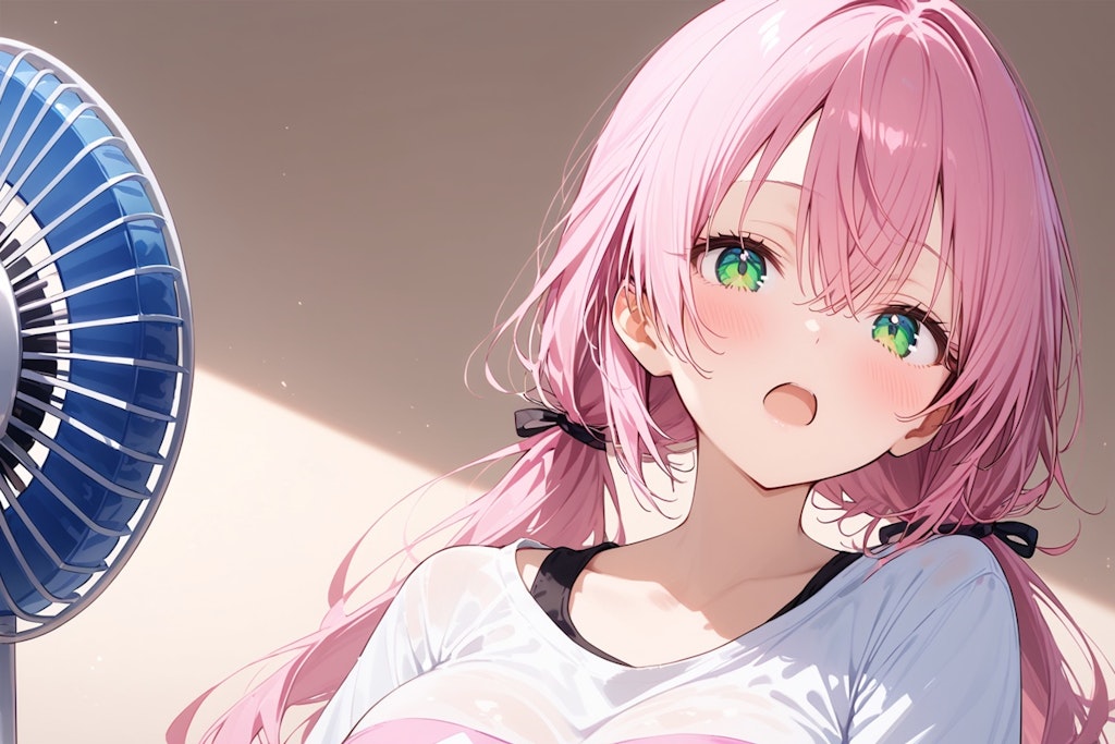 夏の日の桃花