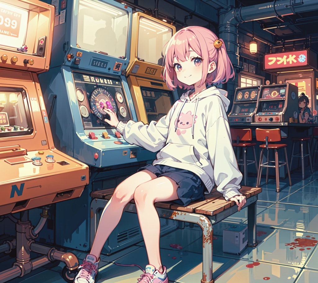 レトロフューチャーなゲームセンター