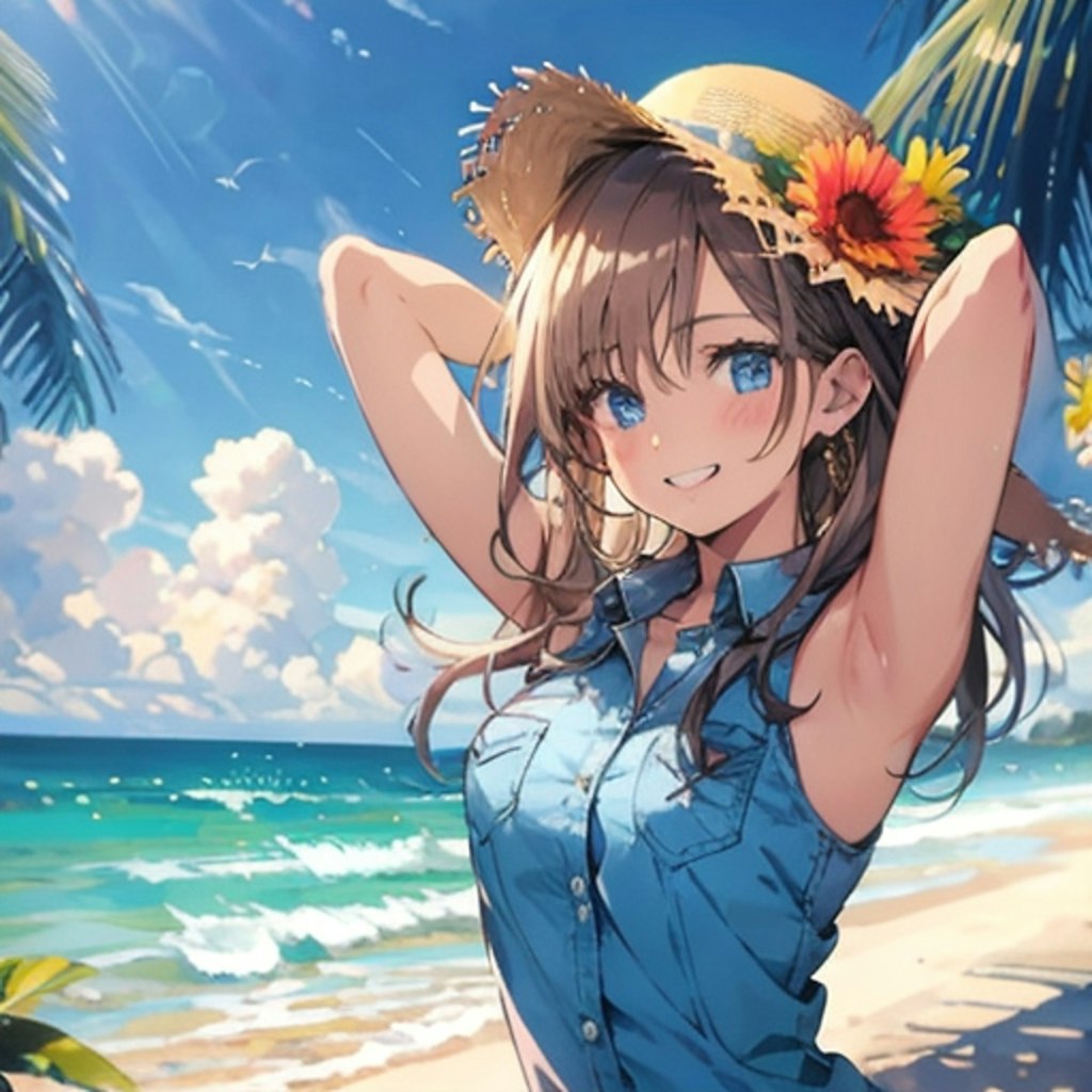 🩵「おっし　リフレッシュリフレッシュ🏝️」