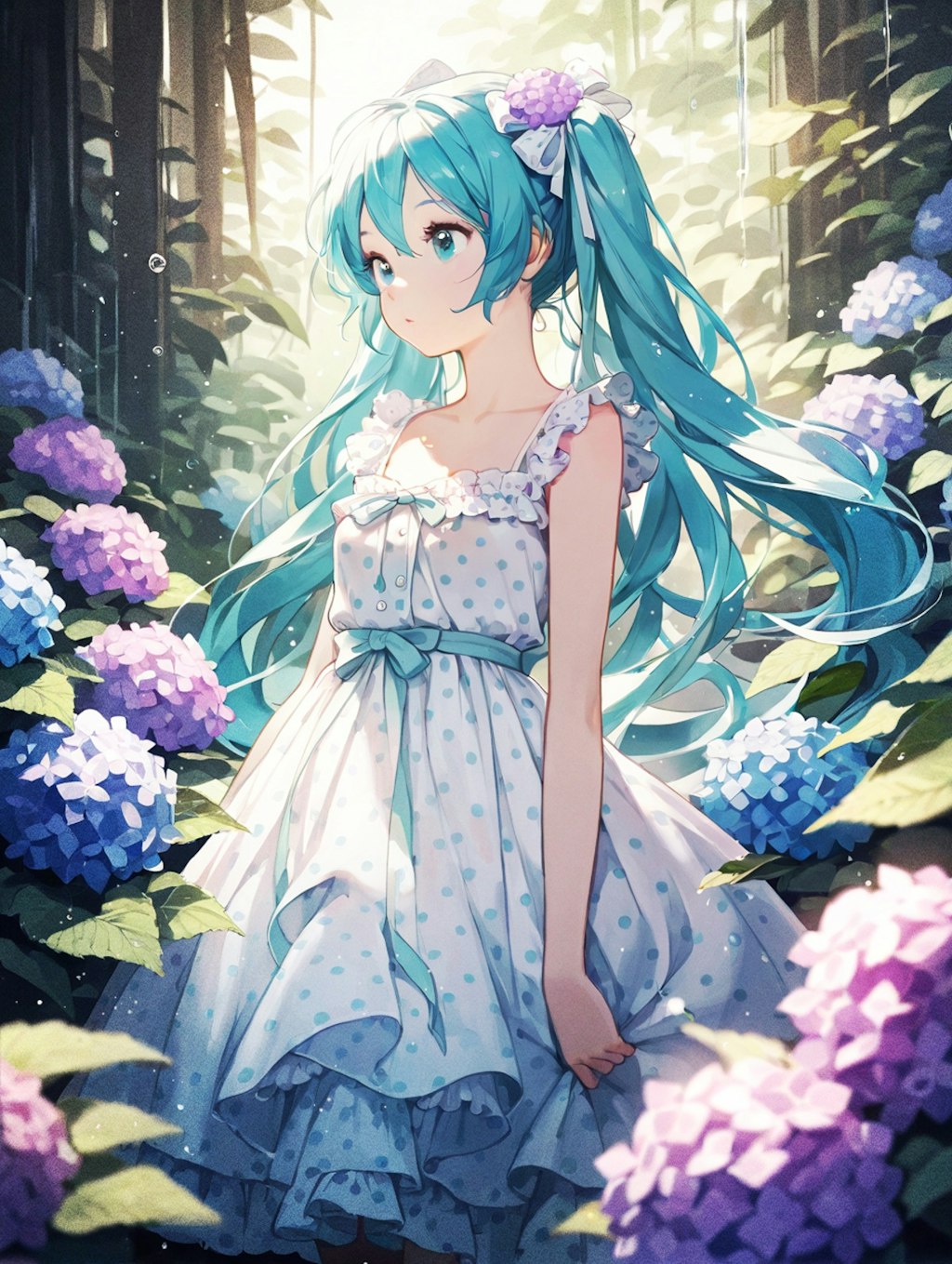 雨上がりの紫陽花