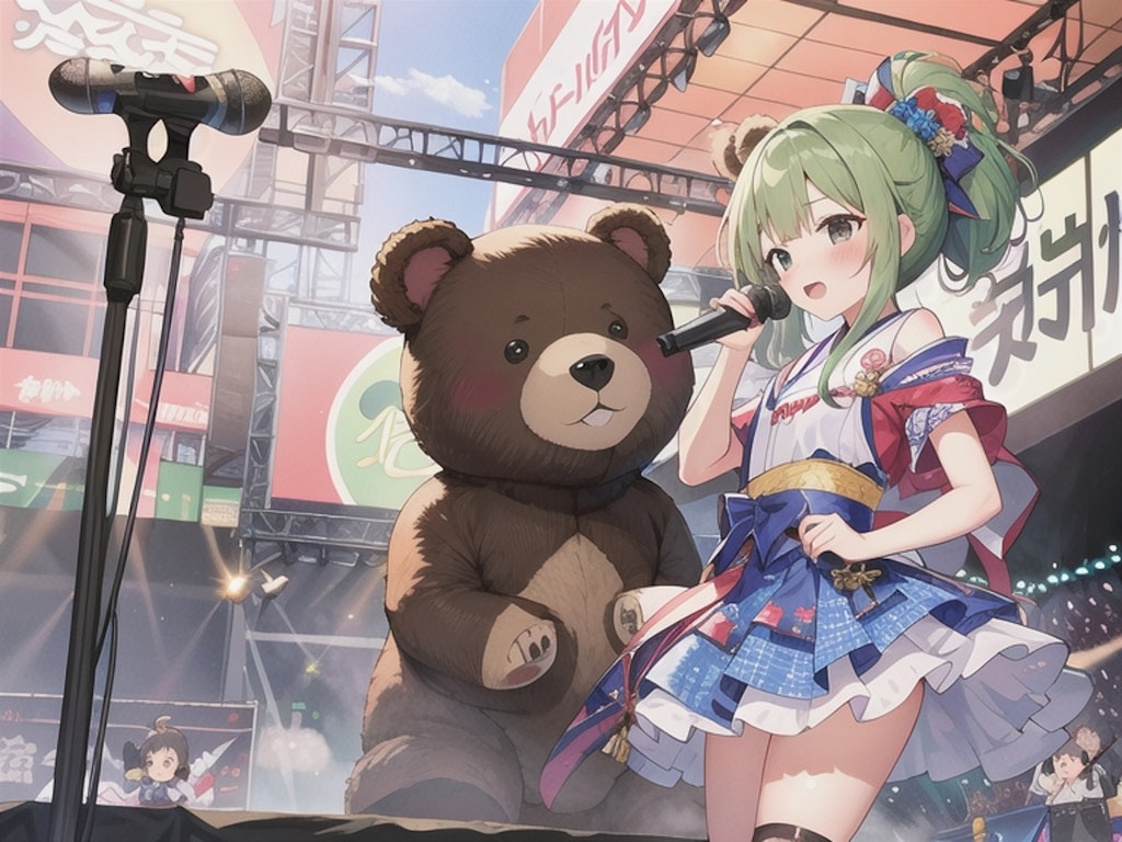 クマさんがついてるよ