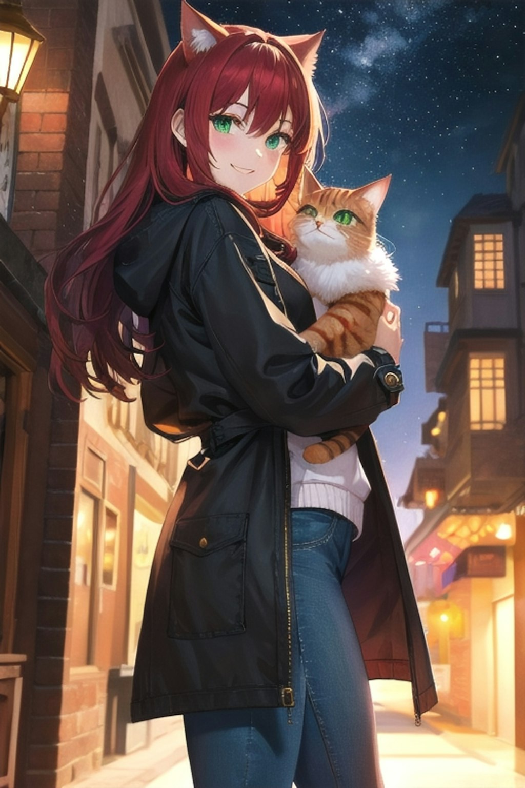 猫魔女と猫