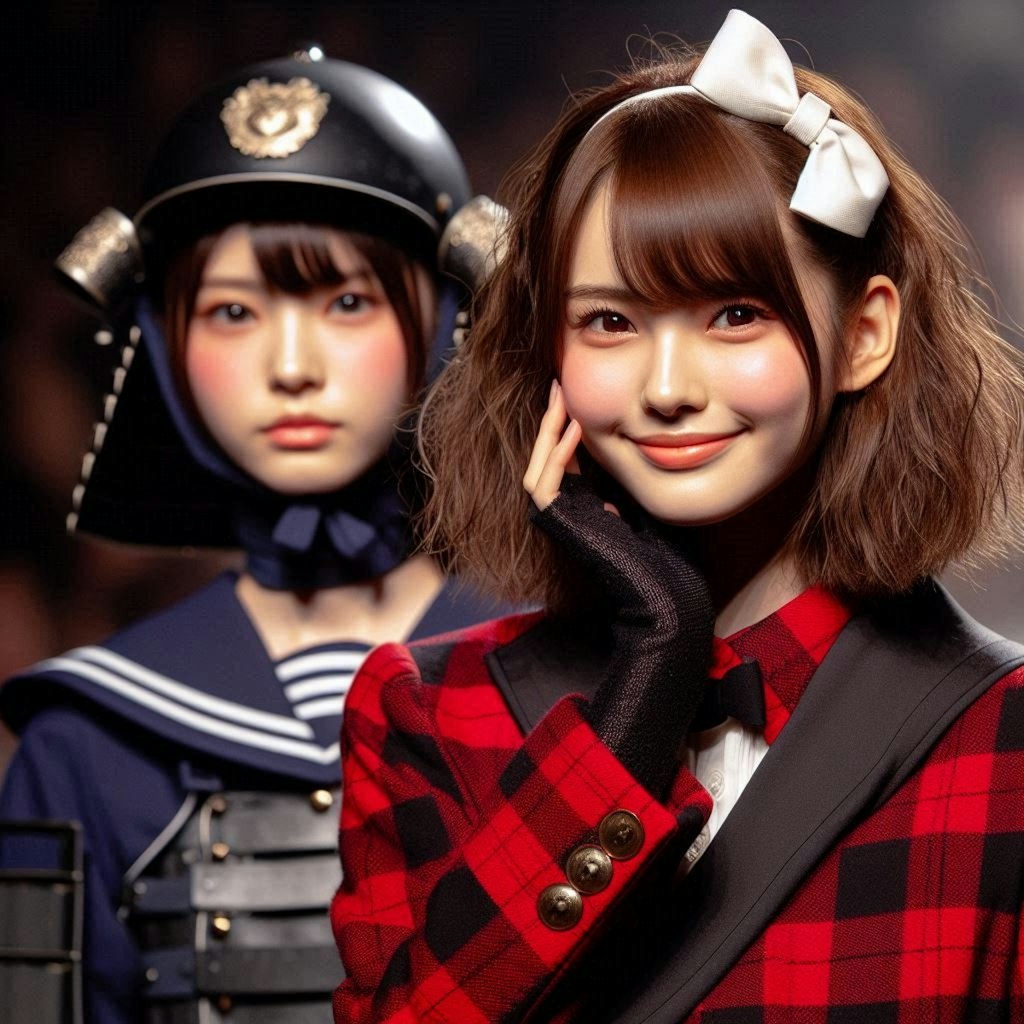 武装JKvs侍JKのファッションショー