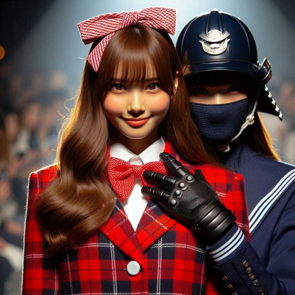 武装JKvs侍JKのファッションショー
