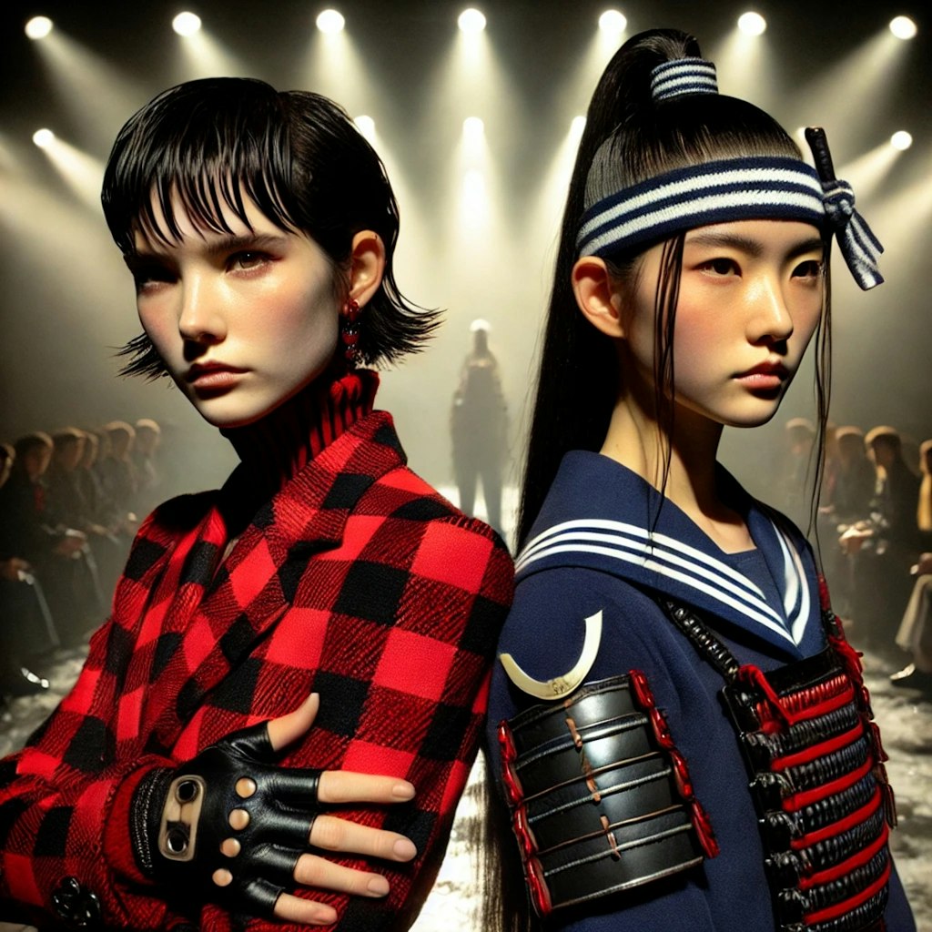 武装JKvs侍JKのファッションショー