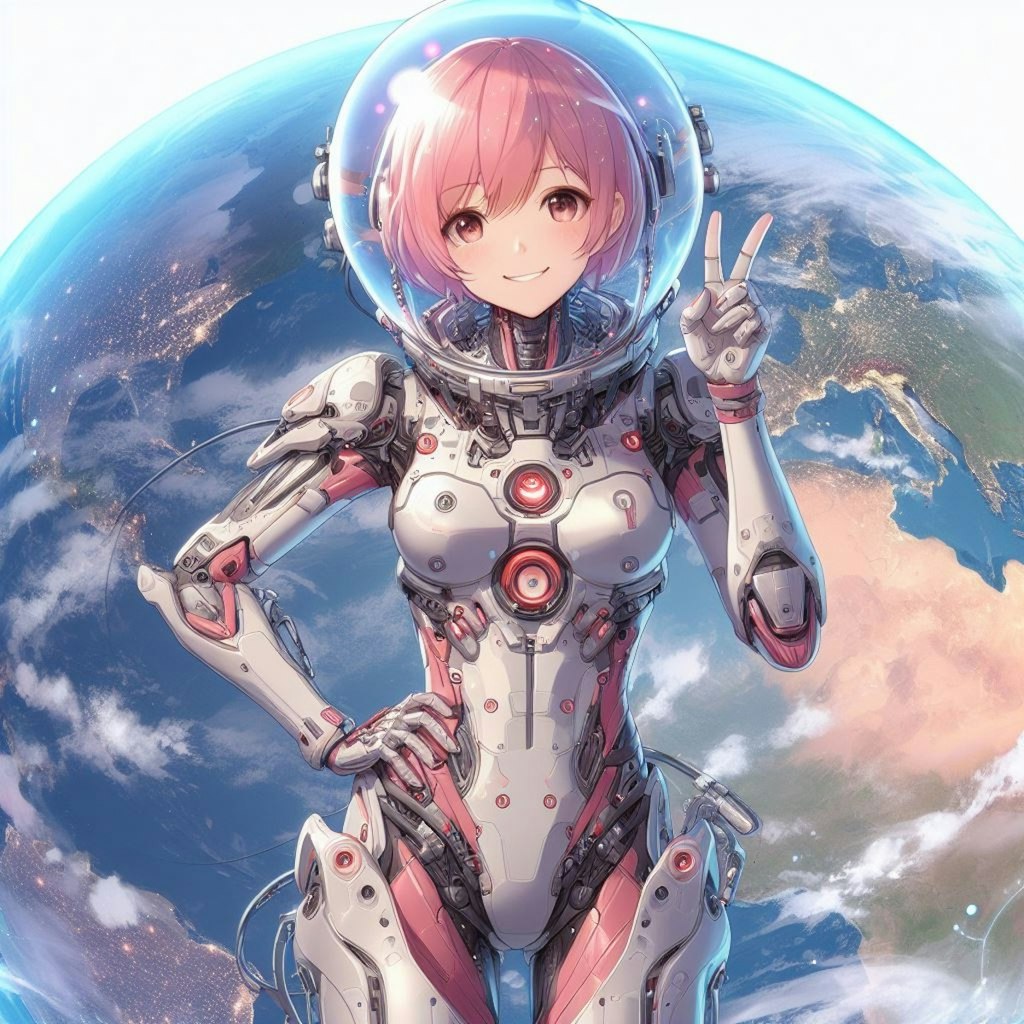 ピンクな宇宙服15