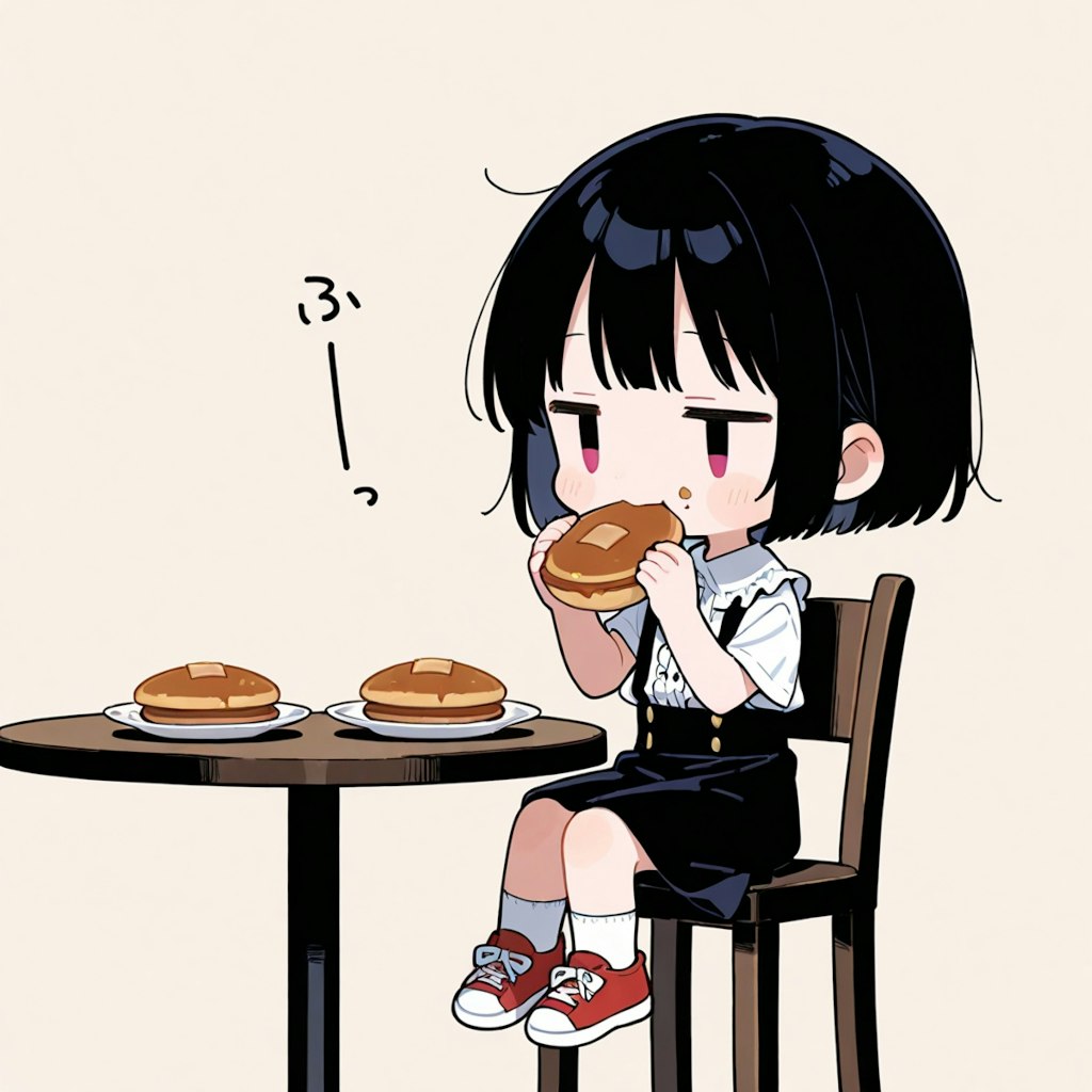 どらやきを食べる