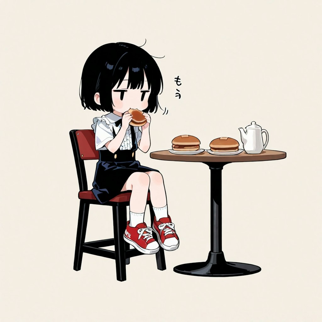 どらやきを食べる