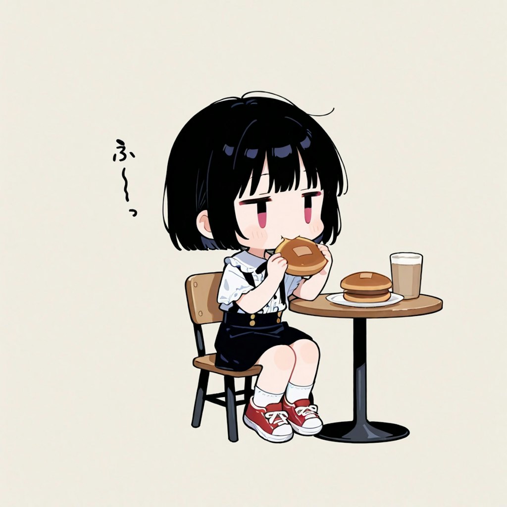 どらやきを食べる