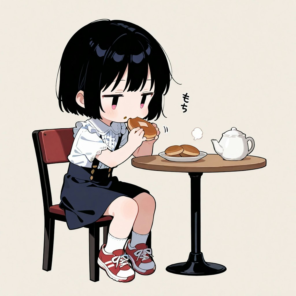 どらやきを食べる