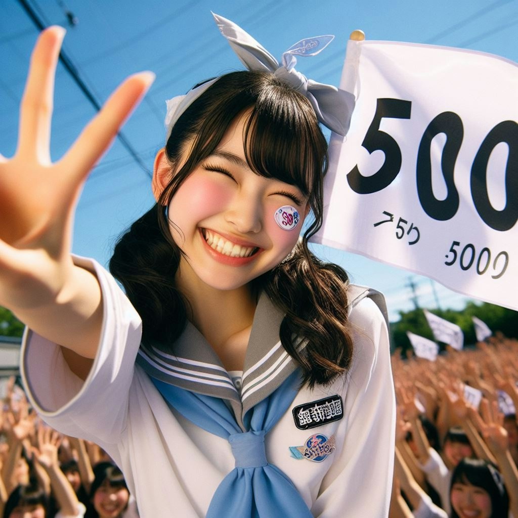 501さん5000いいねおめでとう！