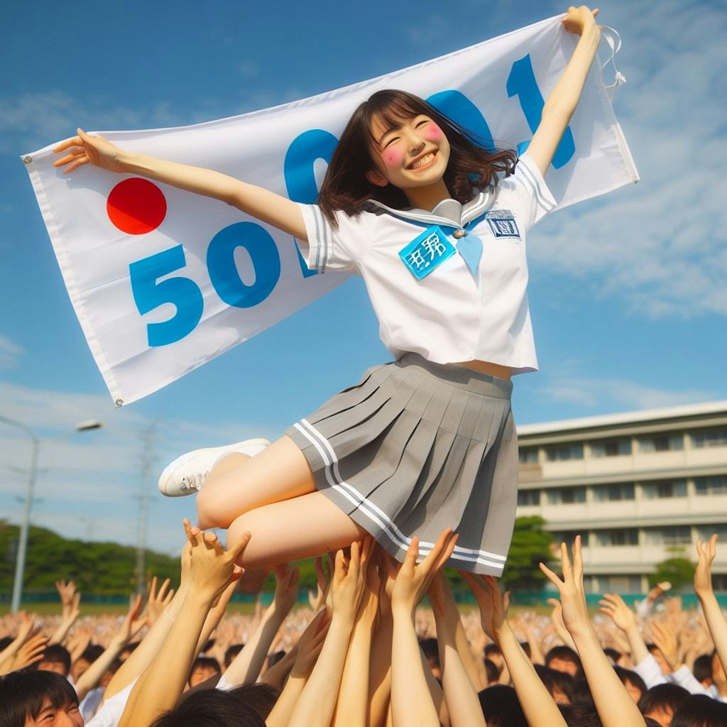 501さん5000いいねおめでとう！